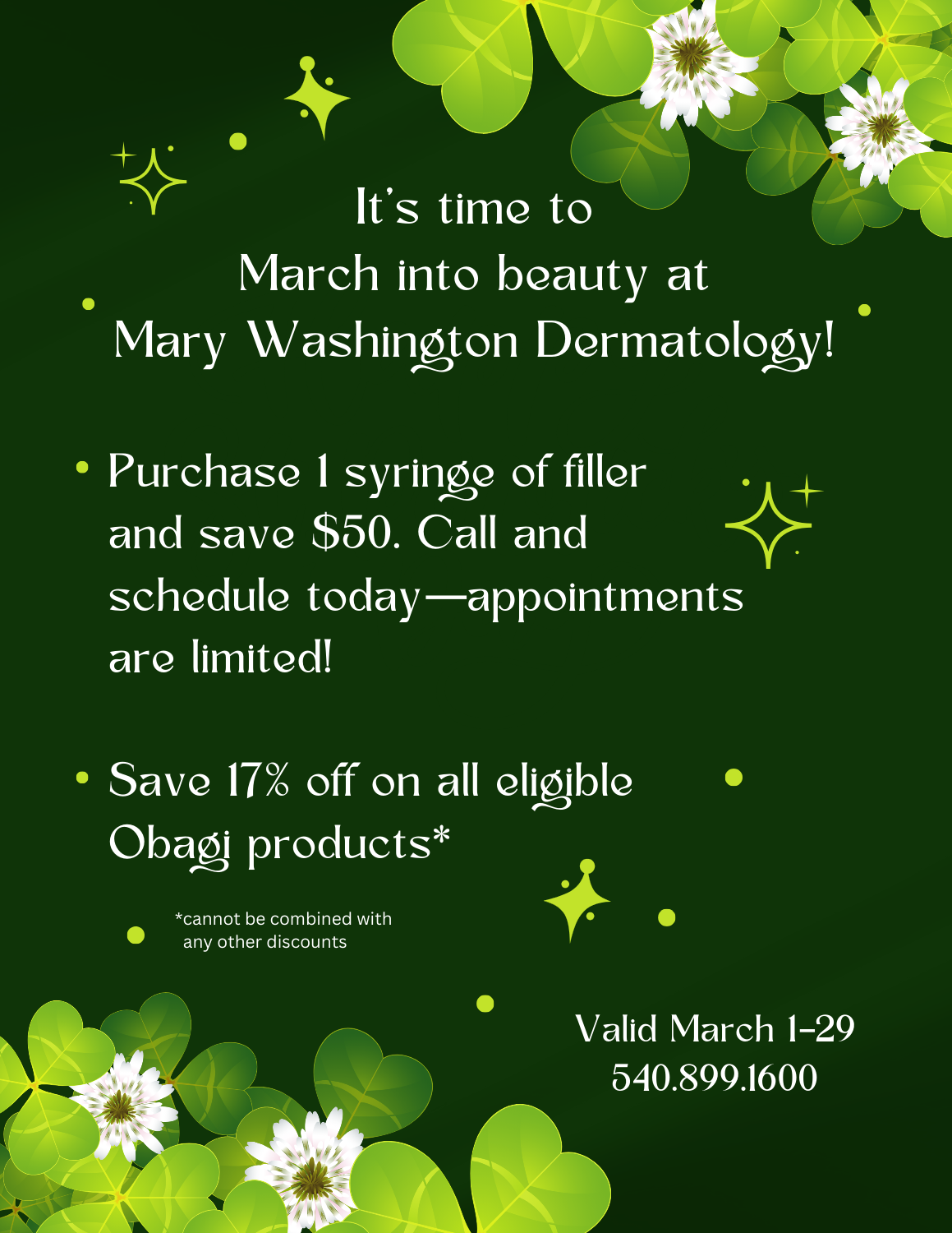 Dermatology specials Mar 2024