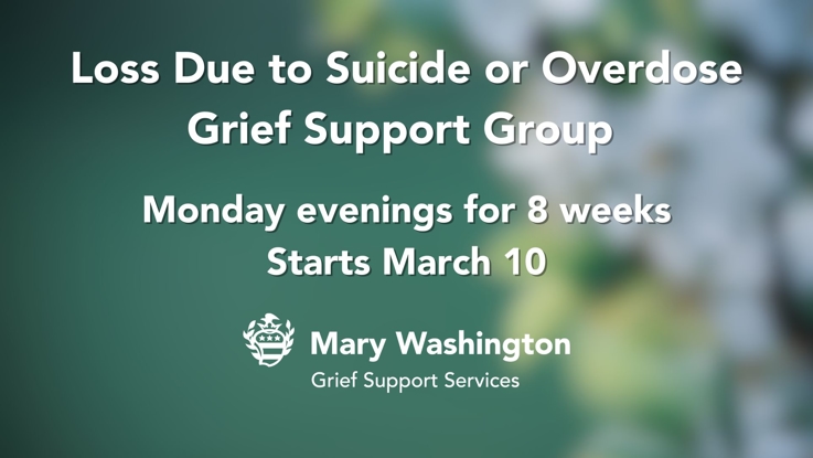 Loss Due to Suicide or Overdose - Grief Support Group