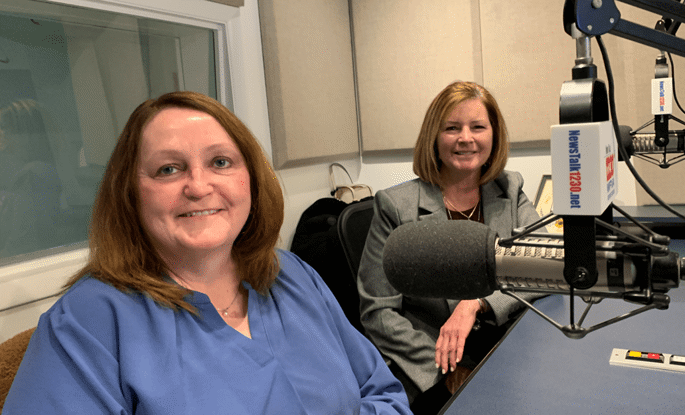Shirley Cherry and Donna Morris