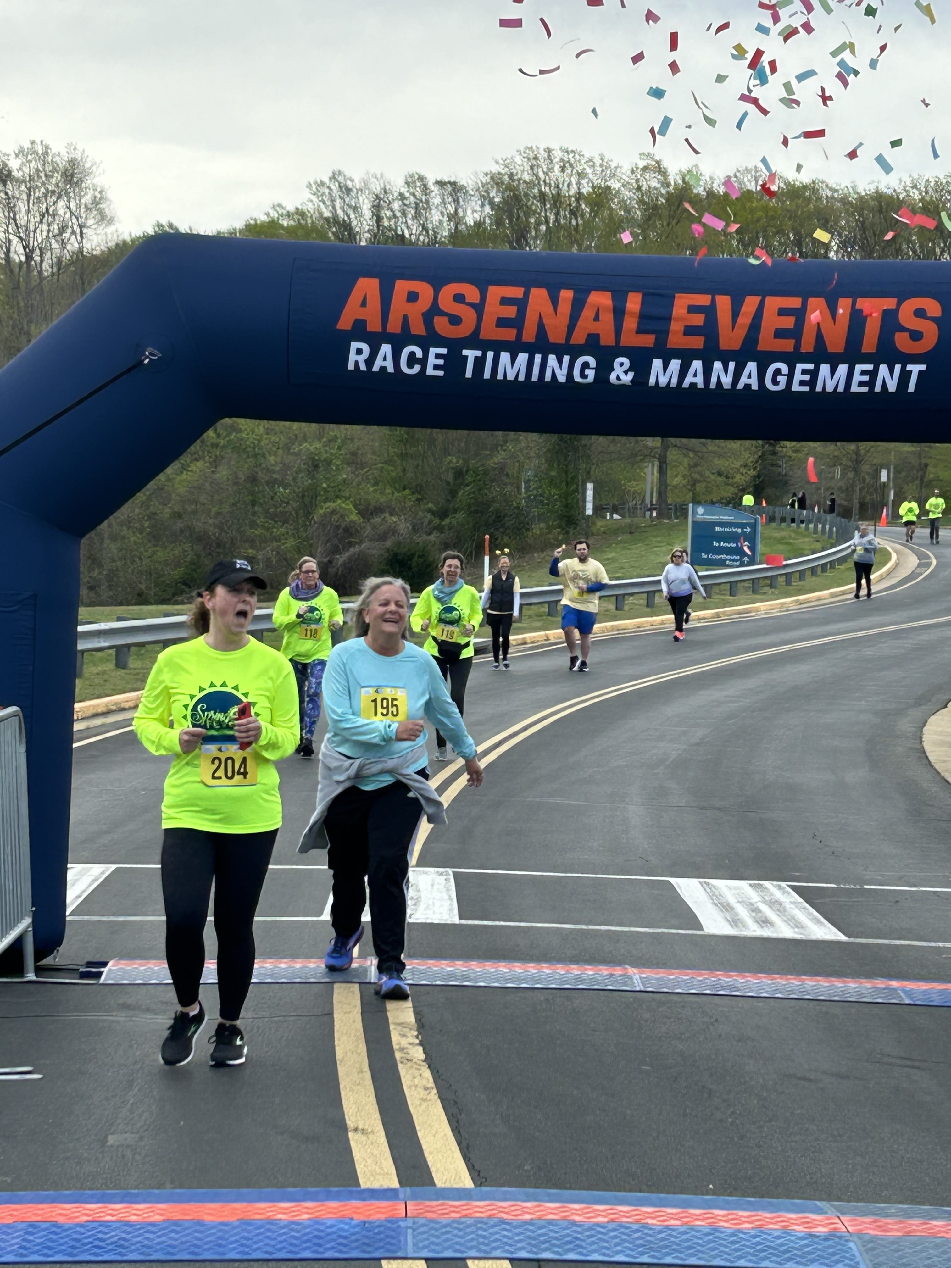 100,000th finisher crossing finish line