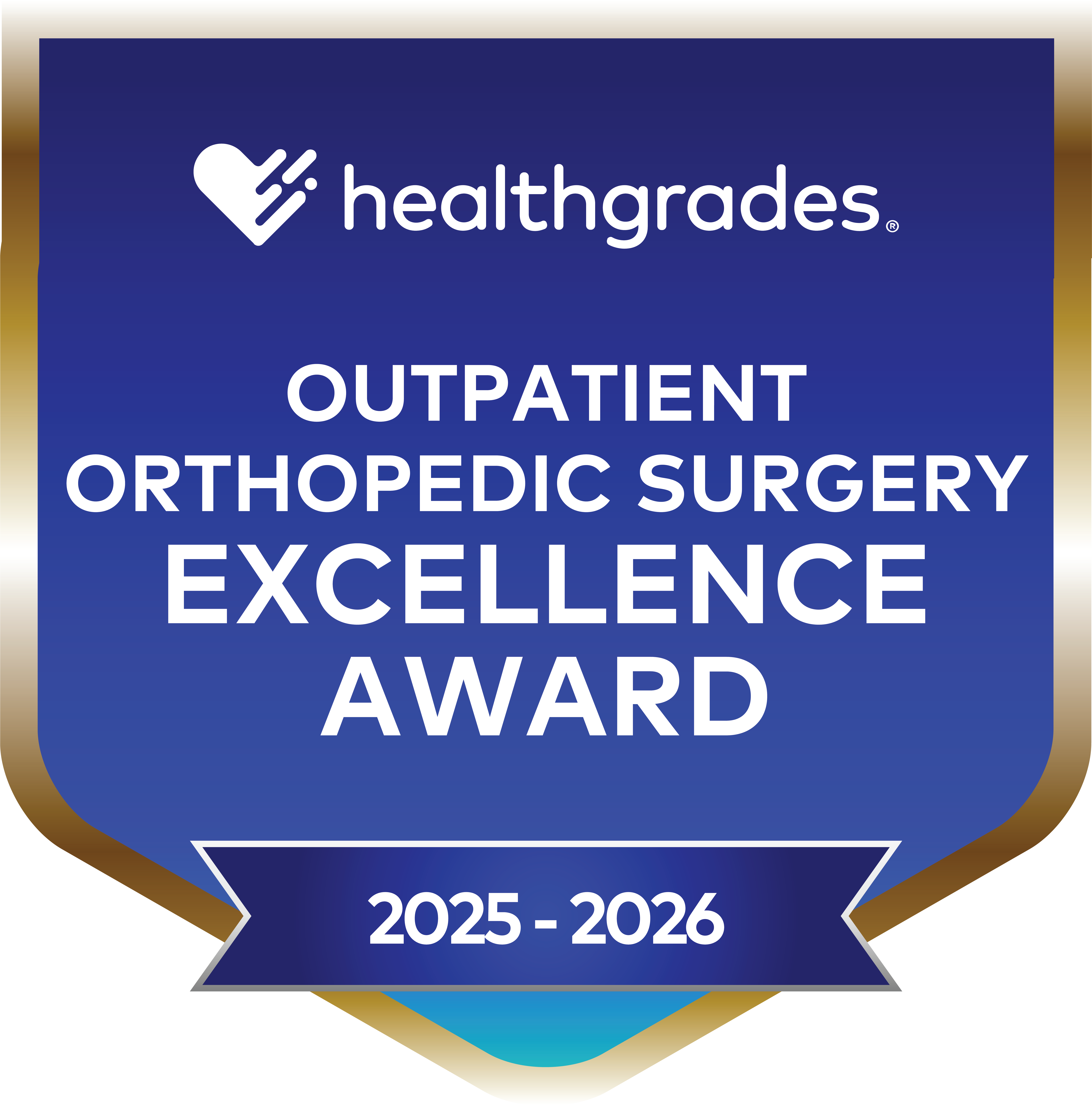Healthgrades Outpatient Orthopedic Surgery Excellence Award