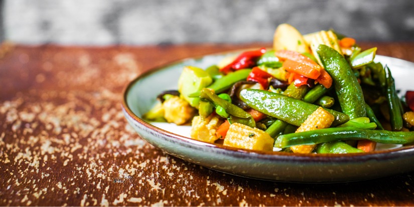 plate of veggies