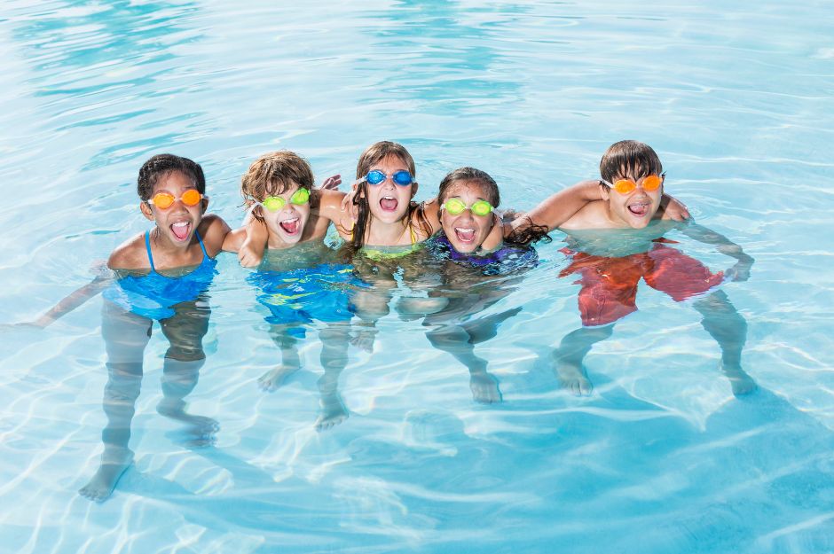 Kids in the pool