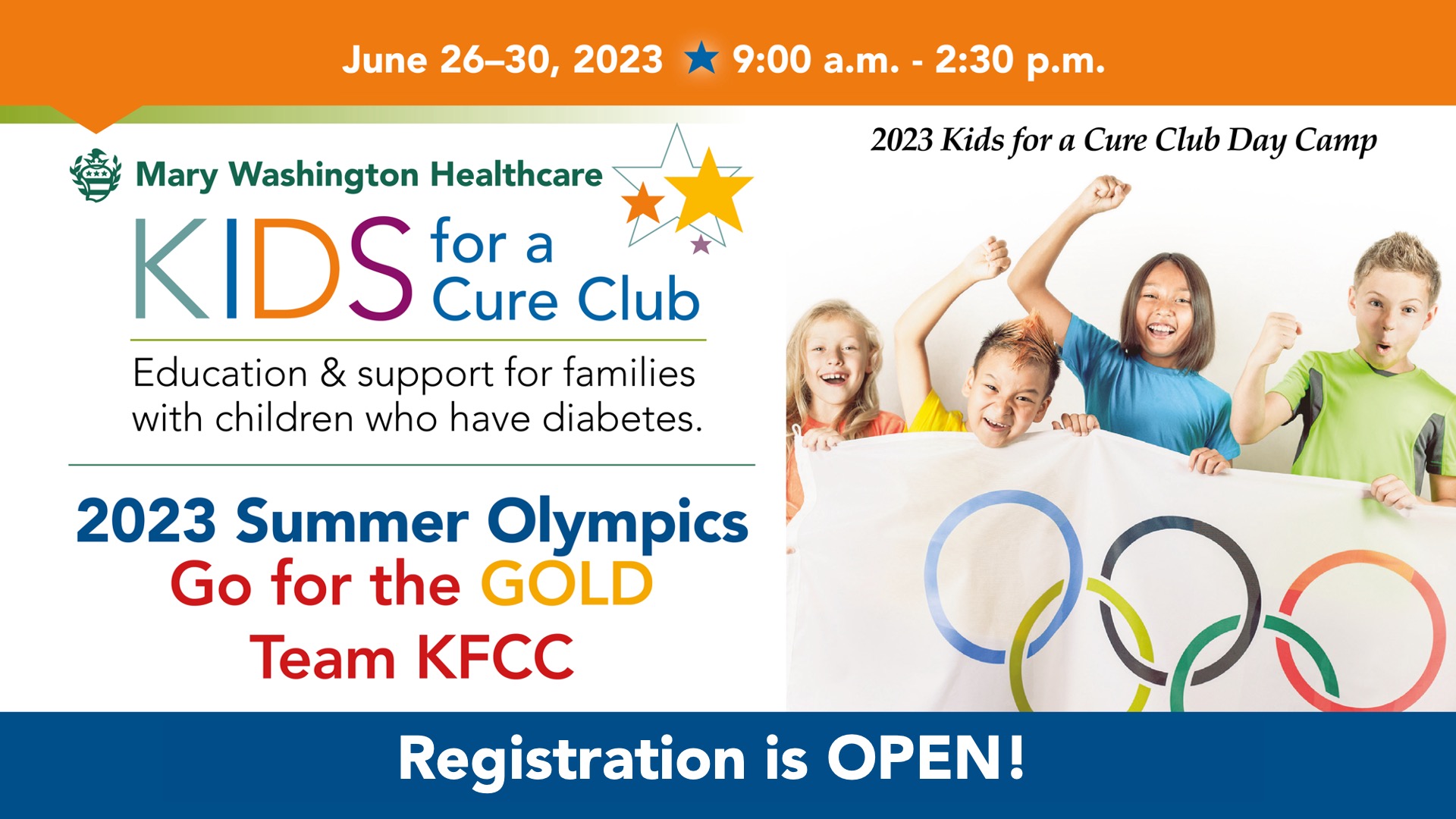 Kids for a Cure Camp registration is open
