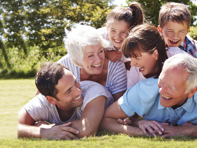 Family outside