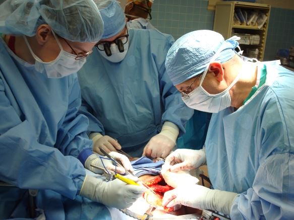 surgeon operating